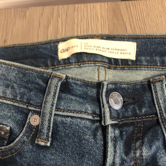 High rise slim straight jeans Gap - Picture 2 of 6
